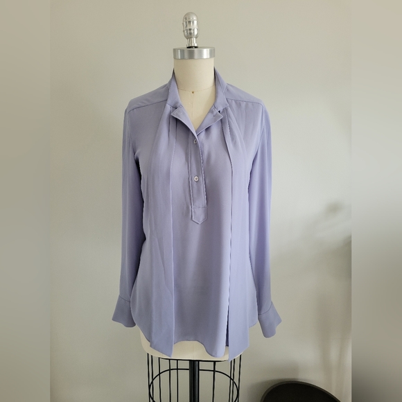BABATON new purple flowy bow shirt - Picture 5 of 10